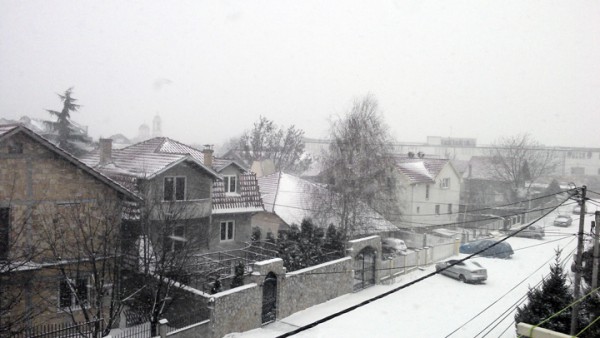 ベオグラード初雪