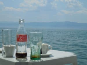 オフリド湖畔